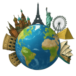 Interactive 3D travel globe